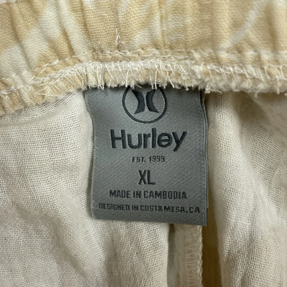 Hurley Women's XL Casual Pants Tan Cotton d1097 - Picture 6 of 8